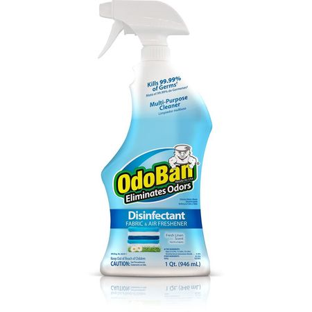 ODOBAN Ready-to-Use Disinfectant Fabric and Air Freshener, 32 Oz, Fresh Linen 910701-Q6
